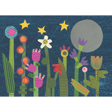 Jeanne Styczinski Greeting Card - Night Garden