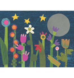 Jeanne Styczinski Greeting Card - Night Garden