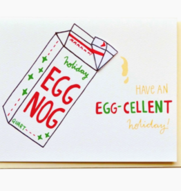 Cracked Designs Greeting Card - Egg-cellent Holiday