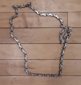 Jeff Mares Wisconsin Bike Chain Decor - Plain