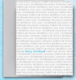 Happy Holidays Type Card