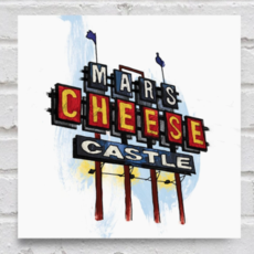 tiny. Mars Cheese Castle Print
