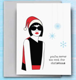 tiny. Never Too Cool For Christmas Card