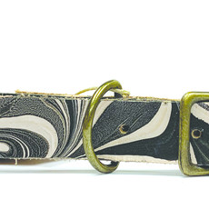 Leather Dog Collar - Marble (Assorted)