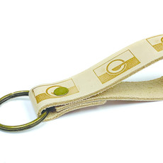 Leather Stamped Key Fob - Eau Claire Flag