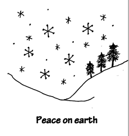 Wisco Cheer Wisco Cheer Holiday Card - Peace on Earth