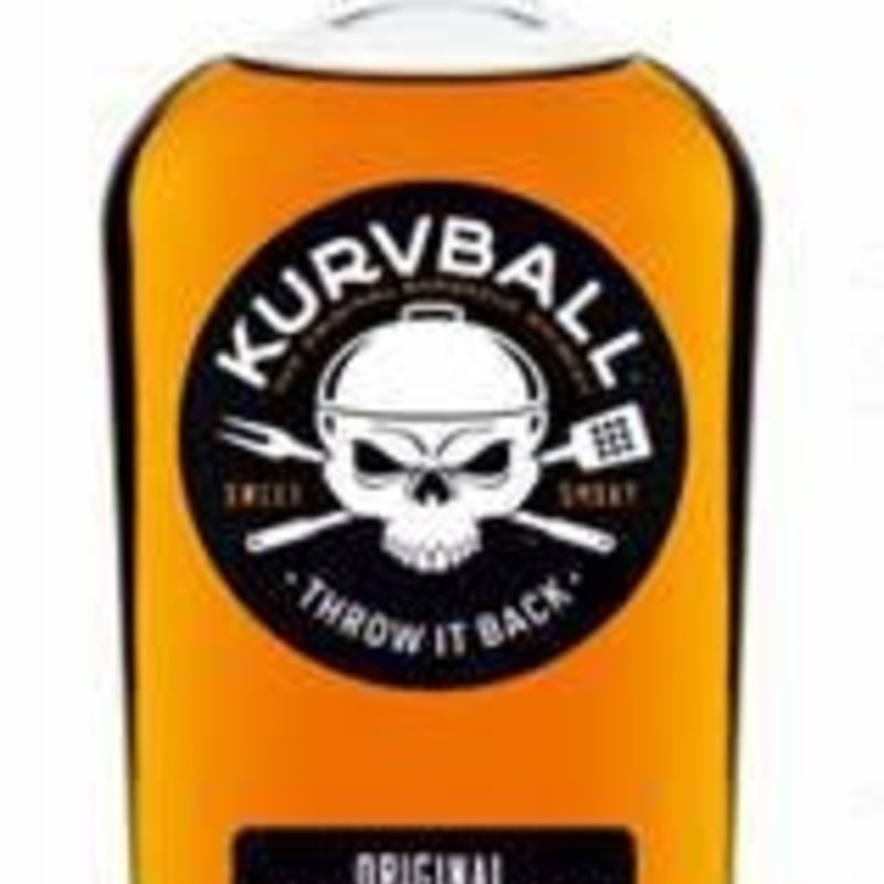 Kurveball Whiskey Mini Bottle - Kurvball BBQ Whiskey (50mL)