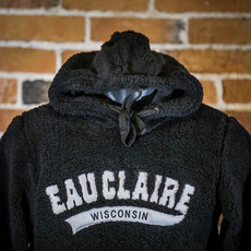 Volume One Black Sherpa Hoodie - Eau Claire, Wisconsin