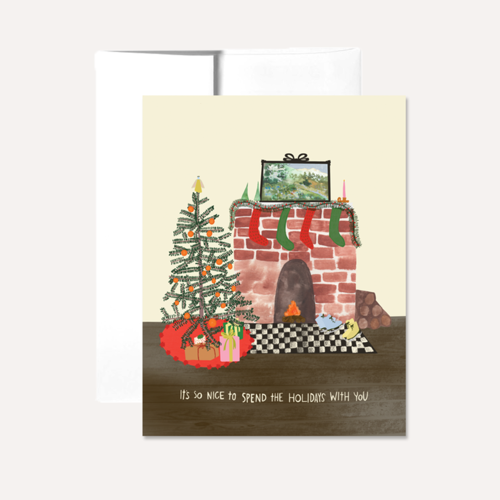 Persika Design Greeting Card - Nice to Spend Holidays w/ You