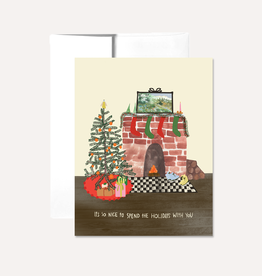 Persika Design Greeting Card - Nice to Spend Holidays w/ You