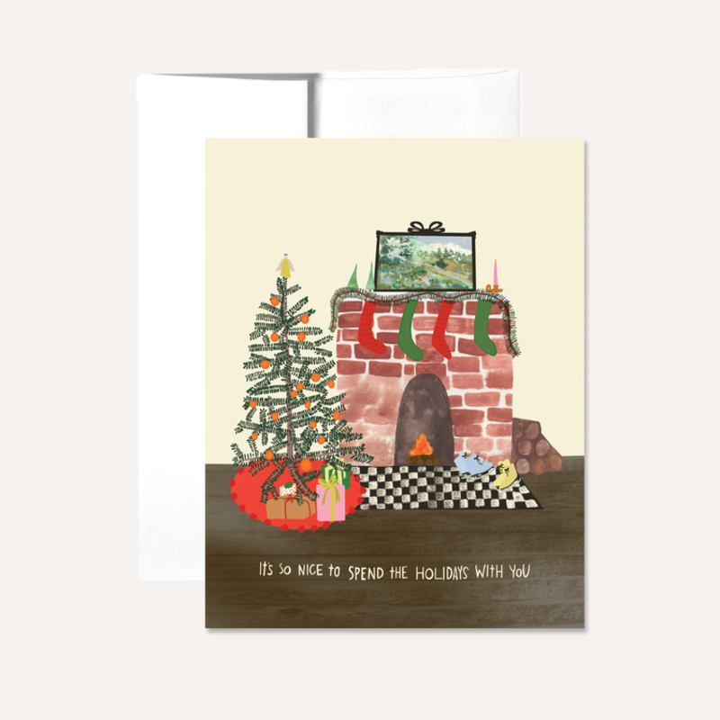 Persika Design Greeting Card - Nice to Spend Holidays w/ You