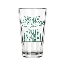Northern Glasses Pint Glass - Christmas Cabin