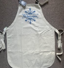 Volume One Blue Wisconsin Snowflake Apron