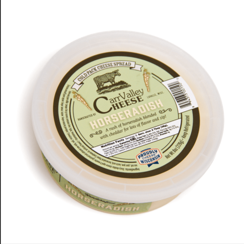 Carr Valley Cheese Spread - Horseradish Cheddar
