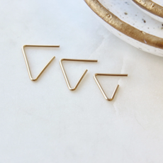 Hello Adorn Jewelry Triangle Illusion Trio Earrings