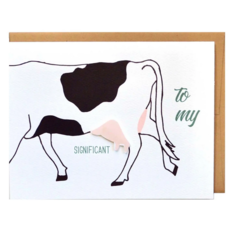 Cracked Designs Greeting Card - Significant Udder