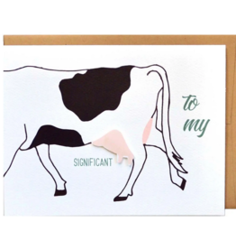 Cracked Designs Greeting Card - Significant Udder