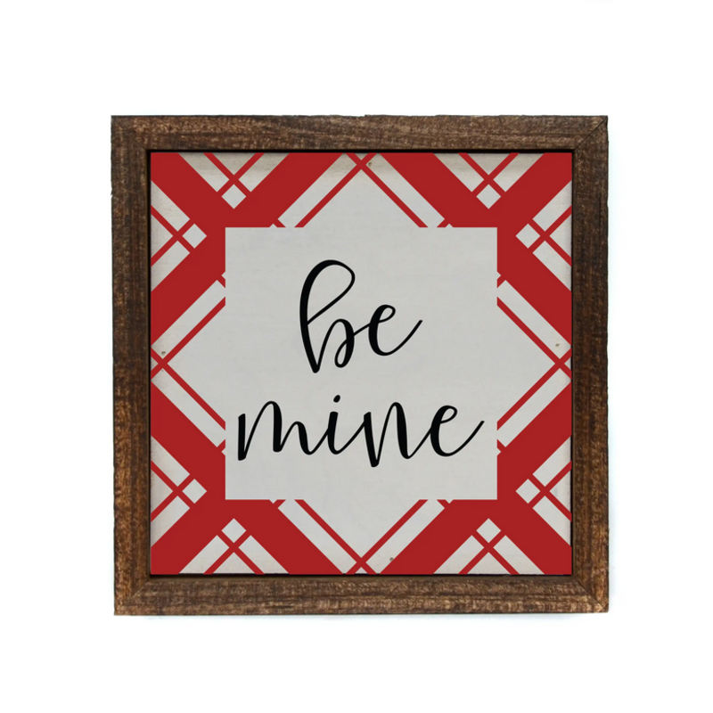 Driftless Studios 6x6 Be Mine with red pattern