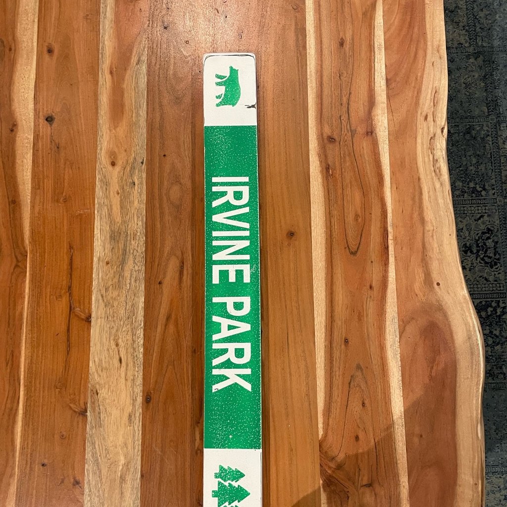 Single Chair Studios Mounted Trail Ski Sign - Irvine Park
