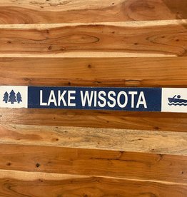 Single Chair Studios Mounted Trail Ski Sign - Lake Wissota