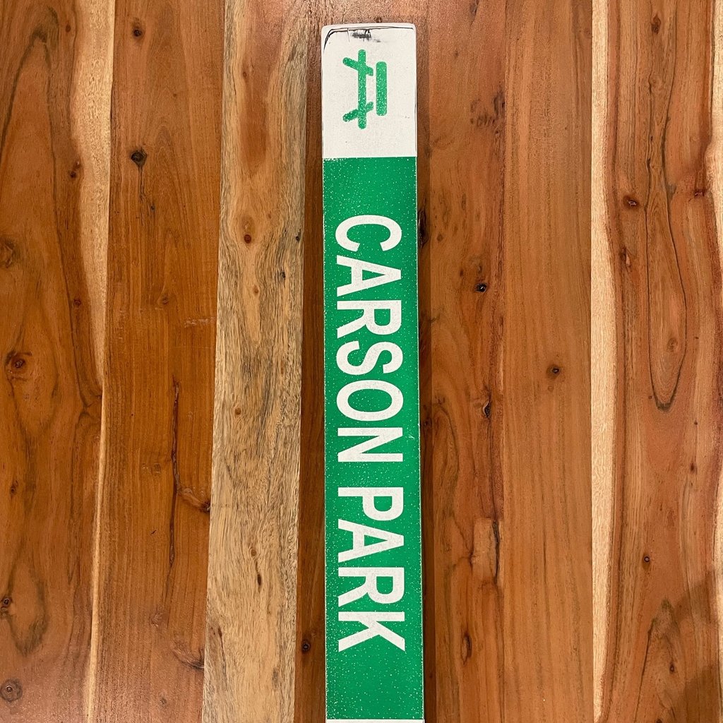Single Chair Studios Mounted Trail Ski Sign - Carson Park