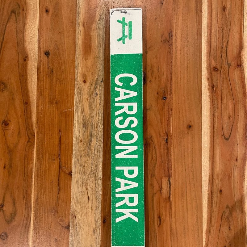 Single Chair Studios Mounted Trail Ski Sign - Carson Park