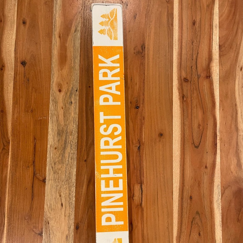 Mounted Trail Ski Sign - Pinehurst Park
