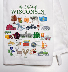 dishique Bar Towel - Wisconsin Alphabet