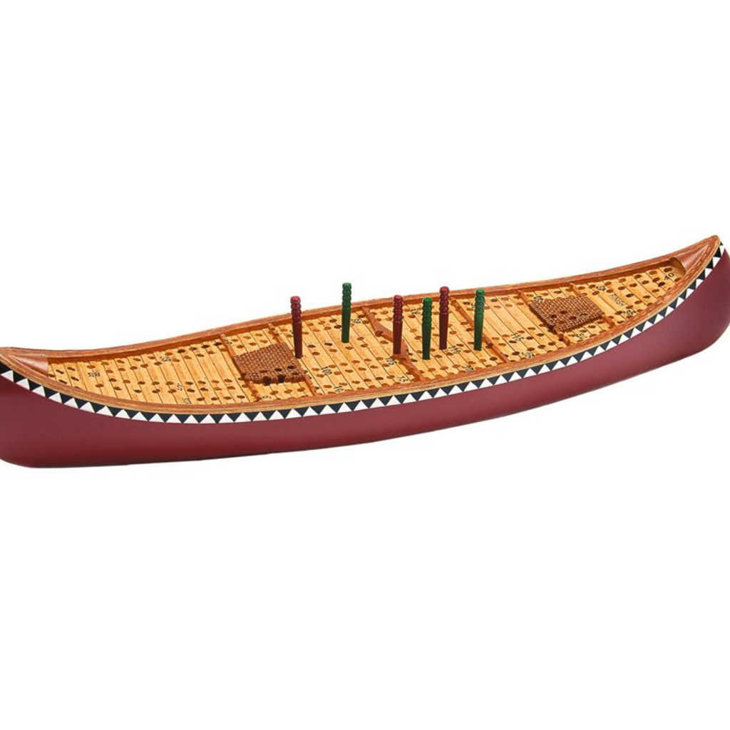 Canoe Cribbage Board