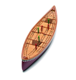Canoe Cribbage Board