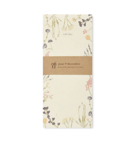 June & December Wild Ideas Notepad: 4"x9"