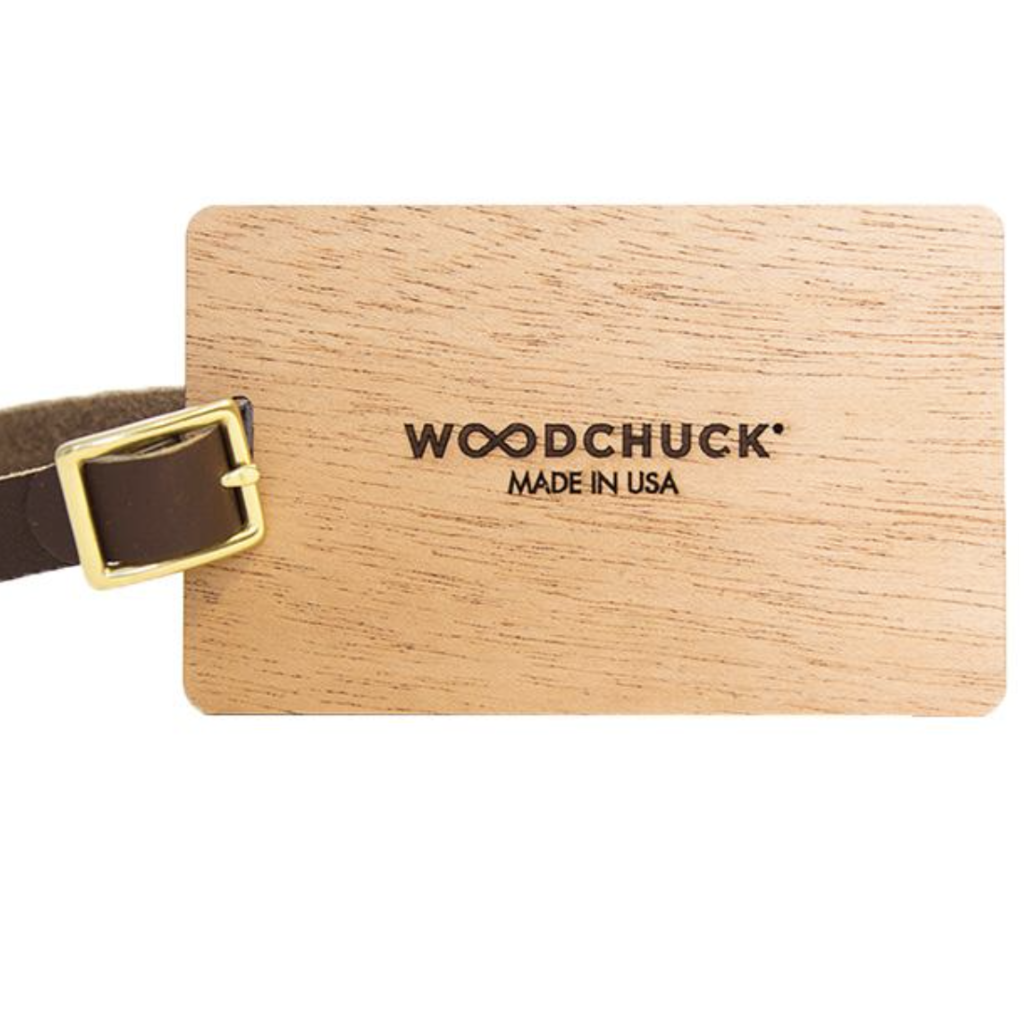 Woodchuck Wood Luggage Tag - I'm From Wisconsin