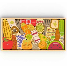 Begin Again Toys Alphabites A-Z Food Puzzle & Playset
