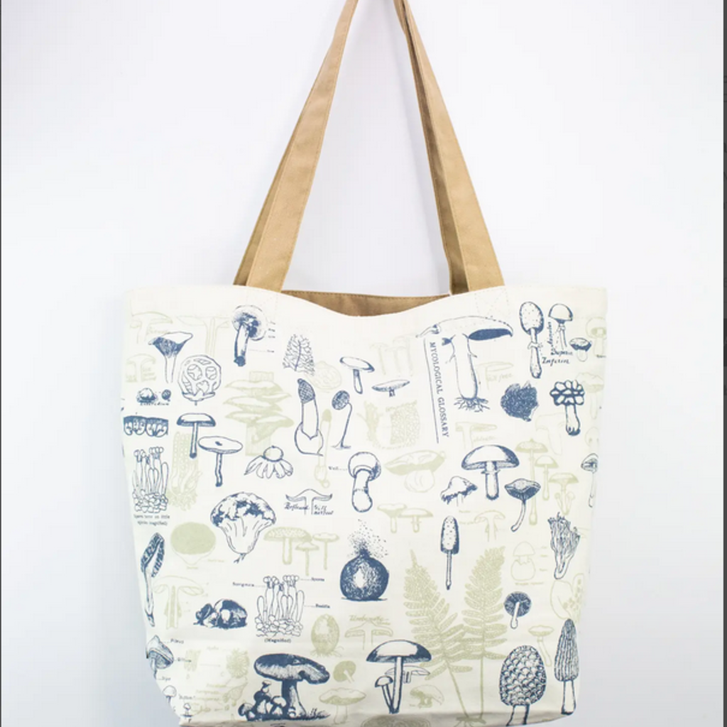 Mushroom & Fungi Canvas Tote Bag