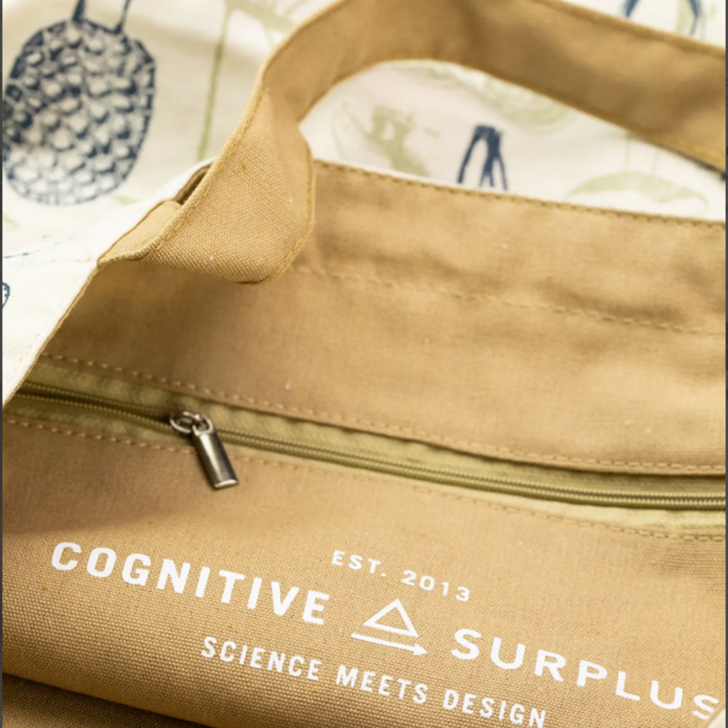 Cognitive Surplus Mushroom & Fungi Canvas Tote Bag