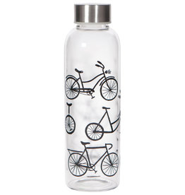 Volume One Glass Water Bottle - Wild RIde (Bicycles)