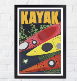 Kayak Trio Print - 12X18