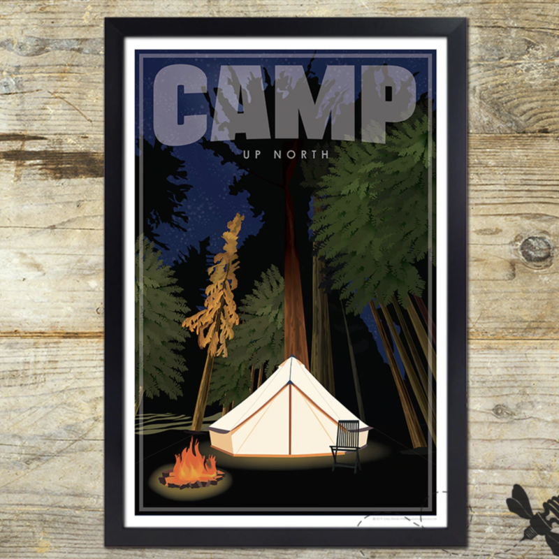 Camping Tent Print - 12X18