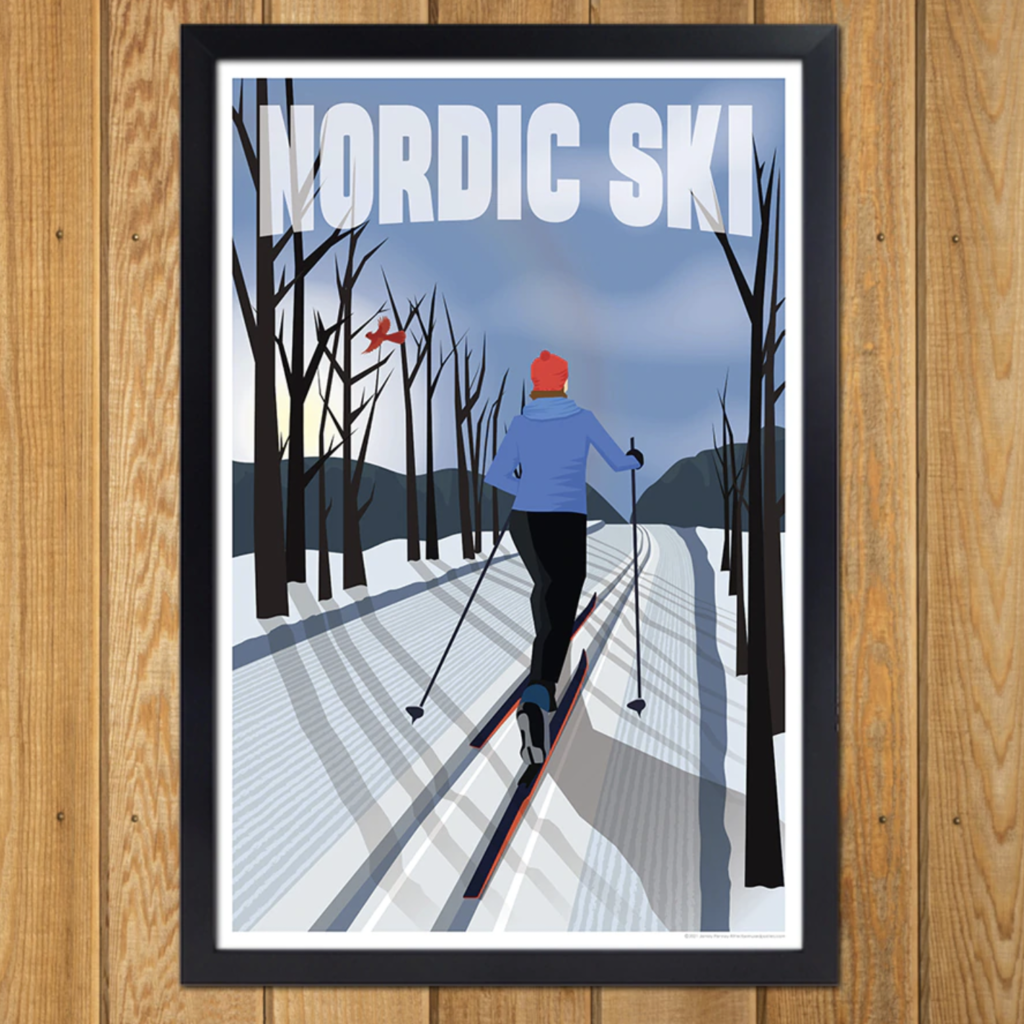 Nordic Skiing (Forest Trek Female) Print - 12X18