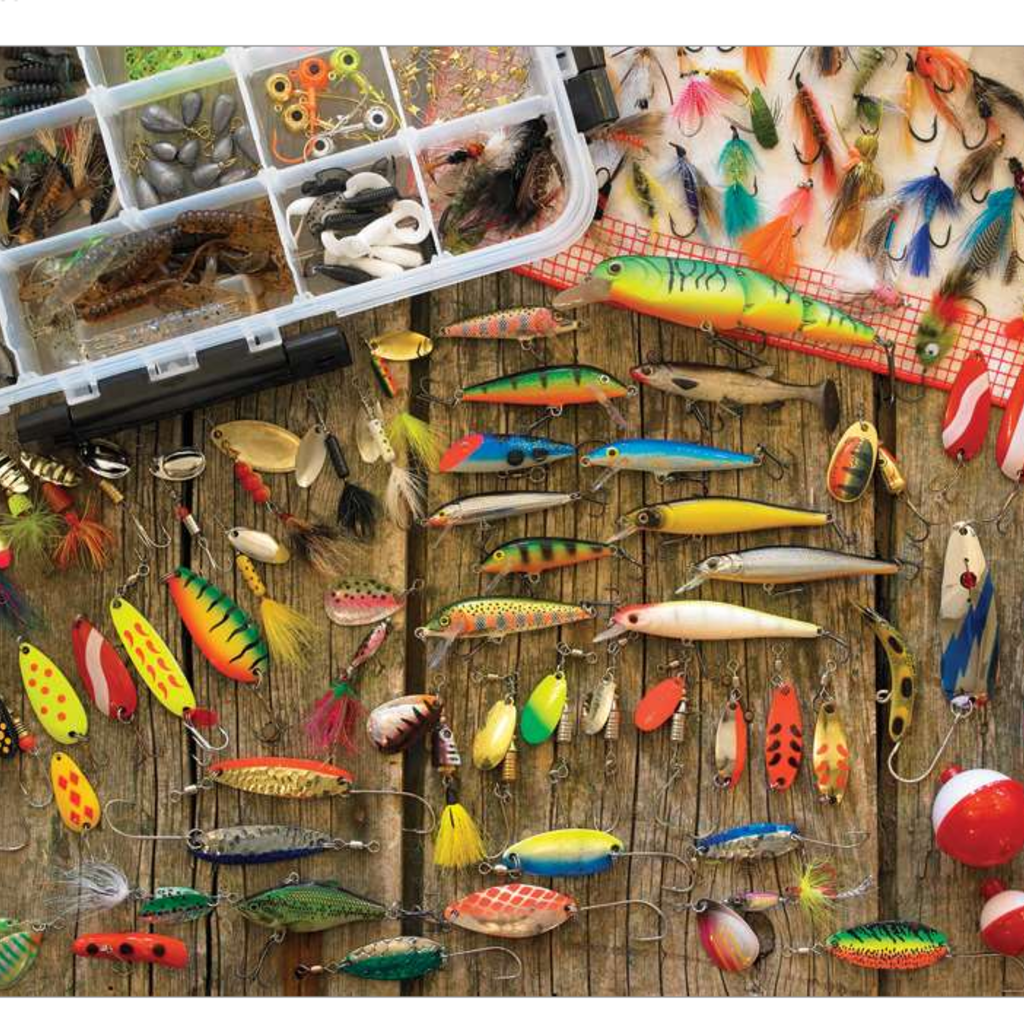 Cobble Hill Puzzles Puzzle: Fishing Lures (1000 pc)