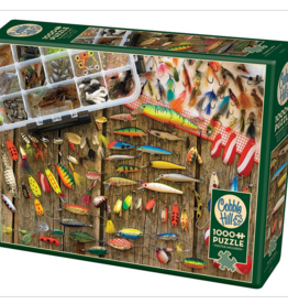 Cobble Hill Puzzles Puzzle: Fishing Lures (1000 pc)