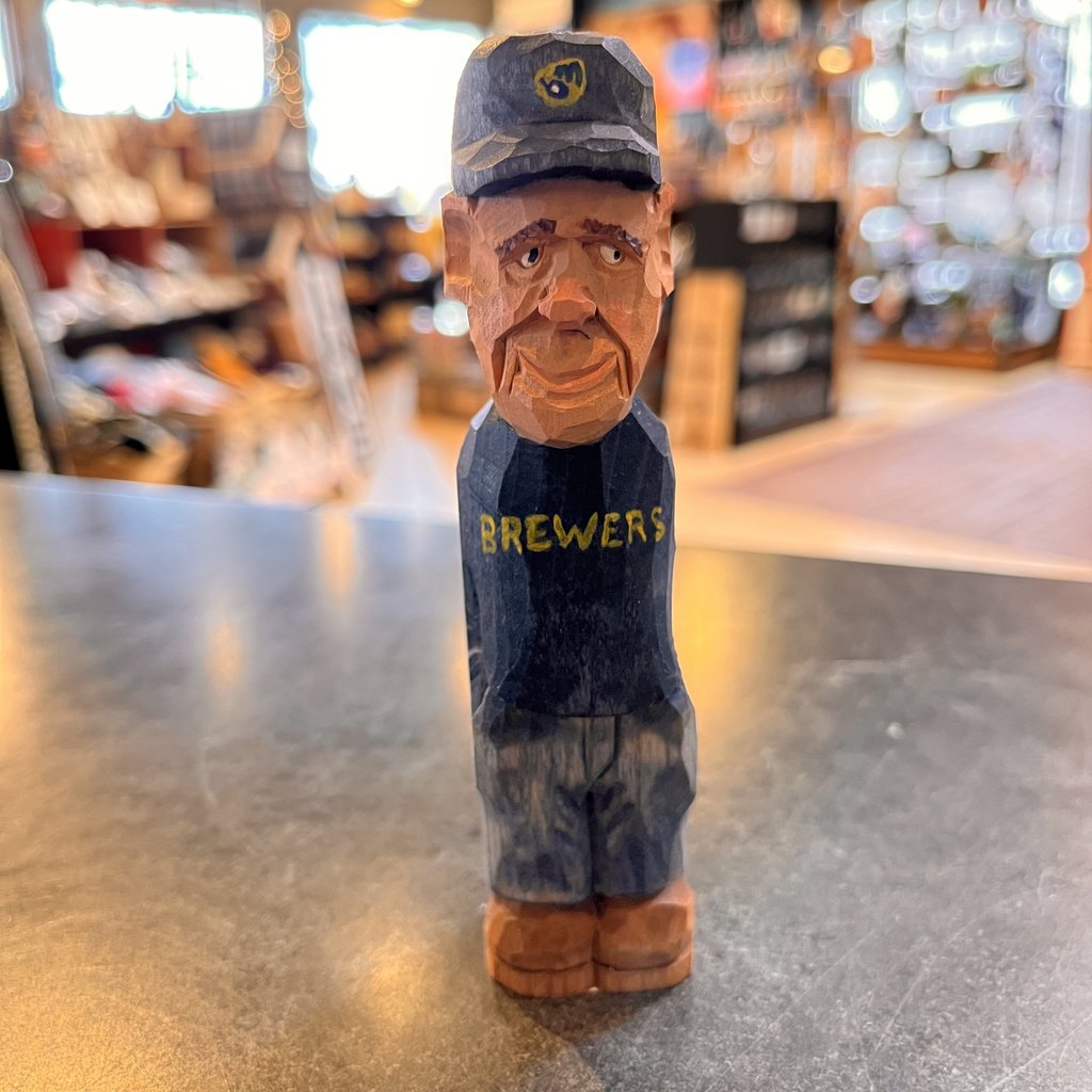 Denny Williams Wood Carving - Brewers Fan