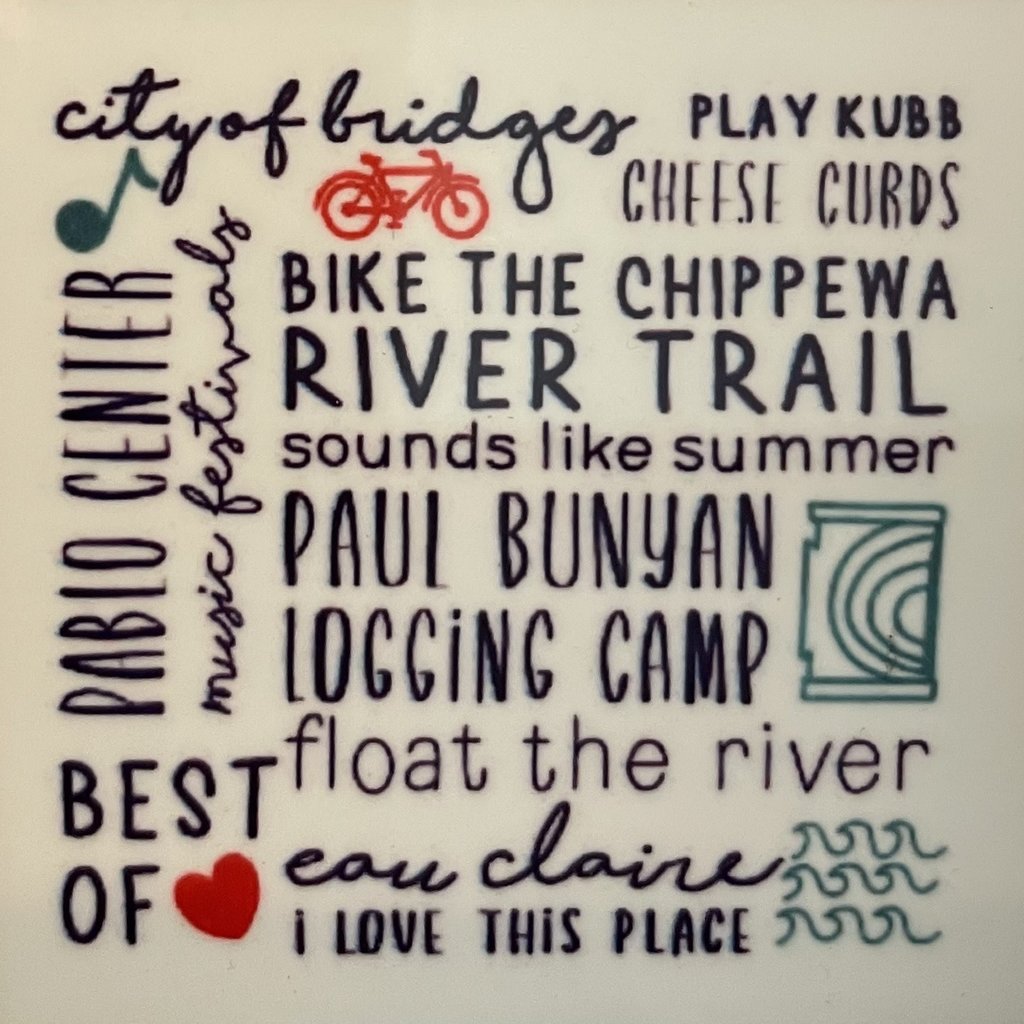 Tandem for Two Greeting Card - Eau Claire Bucket List