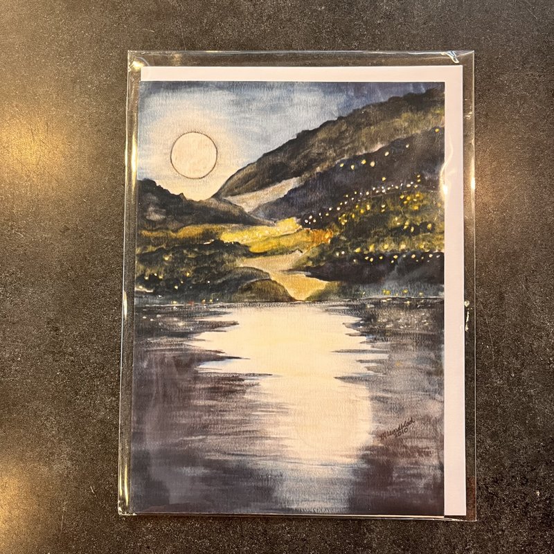 Ruth Lundblad North Crossing by Moonlight Greeting Card