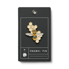 Ruff House Print Shop Enamel Pin - Honey Bee