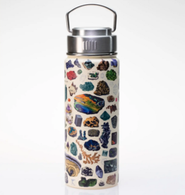 Cognitive Surplus 18 oz. Stainless Steel Vacuum Flask - Gems & Minerals