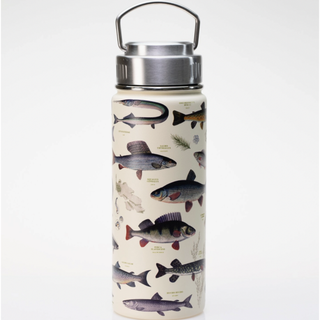Cognitive Surplus Stainless Steel Vacuum Flask - Freshwater Fish