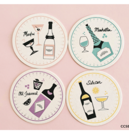 Cocktail Coasters - Set of 10