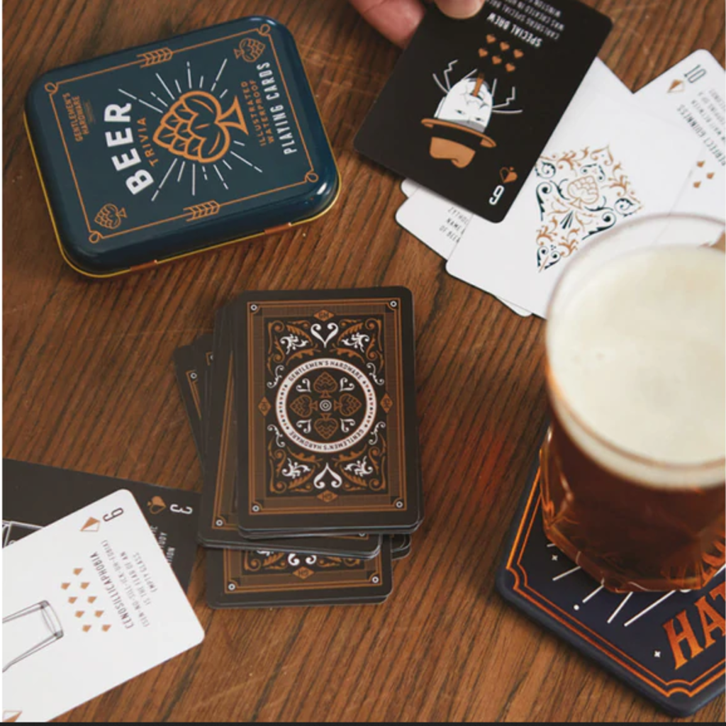 Gentlemen's Hardware Beer Trivia Playing Cards