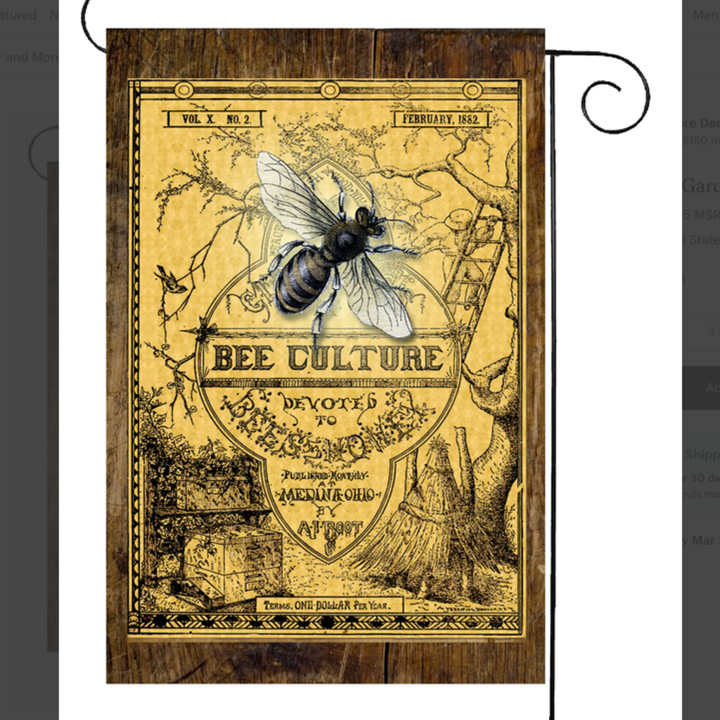 Bee Culture - Garden Flag 12x18
